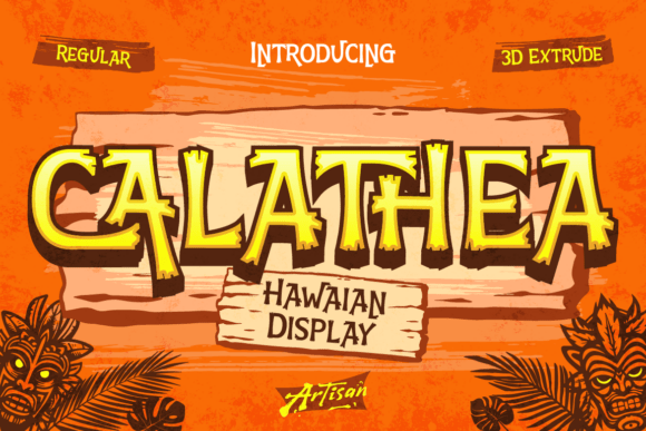 Calathea: A Bold Typeface for Tropical Design