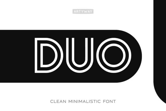 DUO: A Clean Minimalistic Display Font for Modern Design