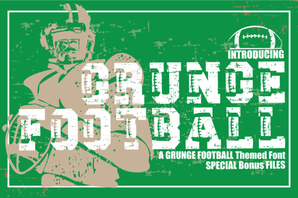 Grunge Football: Bold Typography for Dynamic Designs