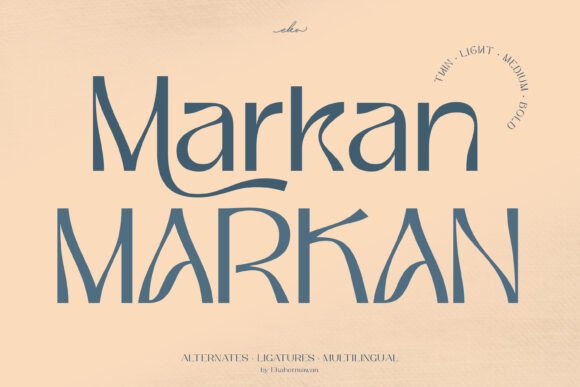 Markan: A Unique Display Typeface for Bold Visuals