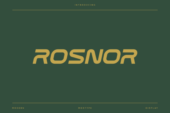 Rosnor: The Modern Typeface for Dynamic Branding