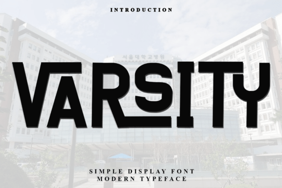 Varsity: A Bold Typeface for Modern Branding